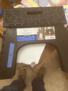 lot 166 image: folding step stool