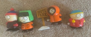 lot 177 image: SOUTH PARK FIGURES  QTY 4  PLUS SIGN