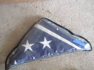 lot 98 image: Flag folded in bag, did not take out for reasons