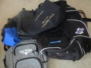 lot 102 image: large lot of traveling bagsDUFFLES