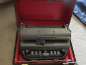 lot 8 image: Perkins BRAILLER  - a braille typewriter in case, NICE