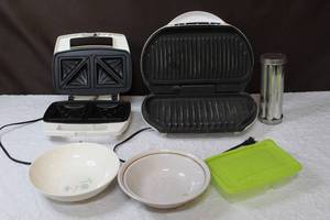 lot 28 image: Snackster sandwich makerGeorge Foreman grill and more see pictures