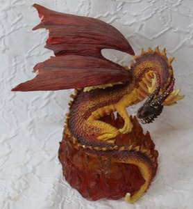 lot 46 image: Land of the dragons midi fire dragon has some damage see pictures