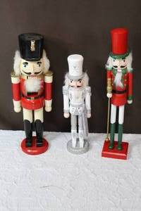 lot 64 image: Three nutcrackers water bottle in second picture for size reference