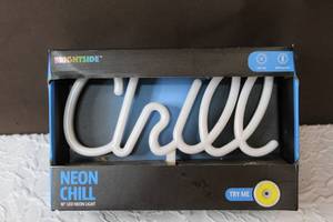 lot 76 image: Neon chill sign 2nt picture shows it light up