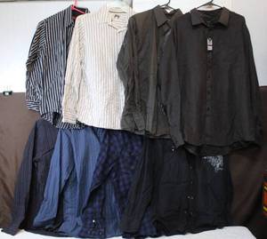 lot 87 image: Mens Dress shirts ranging in sizes from medium to xx large