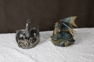 lot 100 image: Two Dragon figures