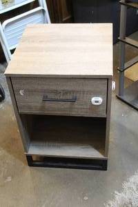 lot 133 image: Bedside table with drawer