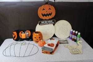 lot 147 image: Halloween decor and crafts