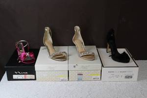 lot 161 image: High heels ranging in sizes from 7-8
