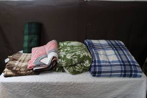 lot 170 image: Throw blankets  one is Spider-Man and small twin size comforter
