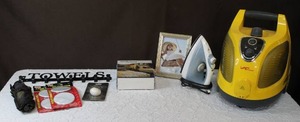 lot 214 image: Umbrella iron towel hanger vacuum but going to need hoses and much more see pictures