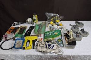 lot 247 image: House hold items and  tools