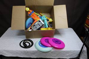 lot 255 image: Box full of random toys