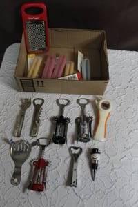 lot 259 image: Wine bottle openers and reusable straws and more see pictures