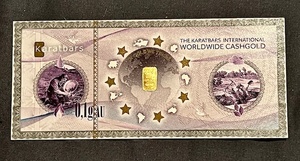lot 5 image: Karatbars .10 gram 999.9 Fine Gold