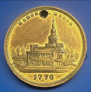 lot 41 image: 1876 Medal Made at U. S. Centennial Expo in Philadelphia - Struck Onsite by U. S. Mint