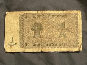 lot 49 image: OLD BANK NOTE OF THIRD REICH GERMANY 2 RENTENMARK 1937 NO. E.67545831
