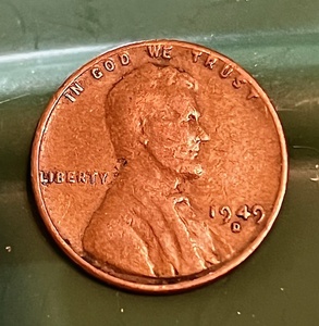 lot 82 image: 1949-D Lincoln Wheat Cent - Double Die Obverse (DDO) &amp Repunched Mint Mark (RPM)