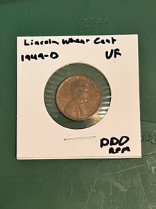 lot 90 image: 1949-D Lincoln Wheat Cent WDDO &amp RPM Errors