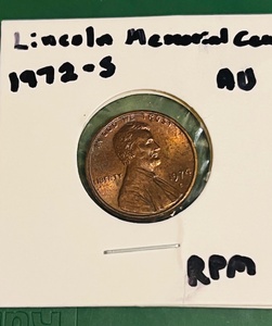 lot 126 image: 1976-S Lincoln Memorial Cent WRPM Error