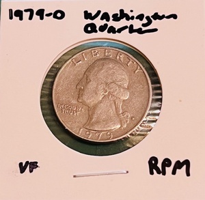 lot 160 image: 1979-D Washington Quarter WRPM Error