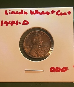 lot 162 image: 1944-D Lincoln Cent WDDO &amp Die Crack Through Year