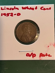 lot 169 image: 1952-D Lincoln Wheat Cent - Double Die Date