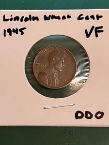 lot 170 image: 1945 Lincoln Wheat Cent WDDO Error