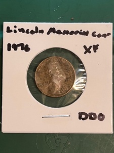 lot 172 image: 1976 Lincoln Memorial Cent WDDO Error