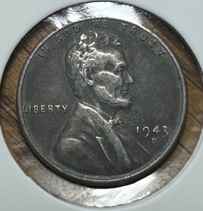 lot 187 image: 1943-D Lincoln Memorial Steel Penny WDDO&amp DDR Errors