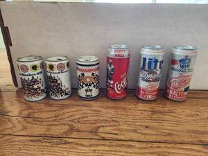 lot 11 image: Collectible Beer and Coke Cans - some un-opened