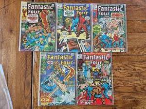 lot 56 image: Marvel Comics - Fantastic Four 15 cent - #100, 101, 102, 103, 104