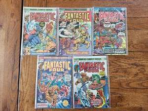 lot 66 image: Marvel Comics - Fantastic Four 25 cent - #150, 151, 152, 153, 154