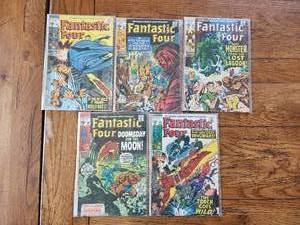 lot 81 image: Marvel Comics - Fantastic Four 15 cent - #95, 96, 97, 98, 99