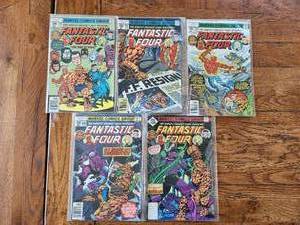 lot 99 image: Marvel Comics - Fantastic Four 35 cent - #190, 191, 192, 193, 194