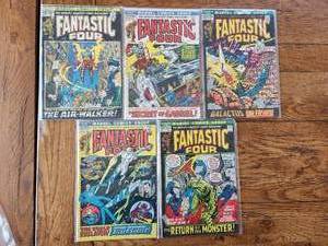 lot 113 image: Marvel Comics - Fantastic Four 20 cent - #120, 121, 122, 123, 124