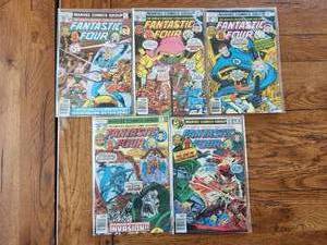 lot 118 image: Marvel Comics - Fantastic Four 35 cent - #195, 196, 197, 198, 199-