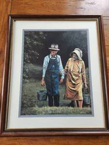 lot 35 image: Framed Sharing The Harvest - K. Newton - #1250 - Artist 1st Proof - signed by artist