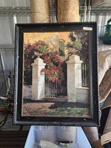 lot 102 image: Large framed artwork