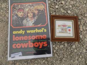 lot 443 image: ANDY WARHOL FILM    LONESOME COWBOYS   POSTER