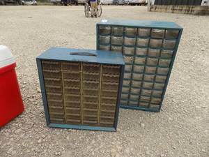 lot 446 image: NUTBOLT STORAGE BINS  OR FOR CRAFTS 60CT & 32 CT  CASES