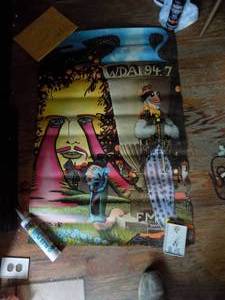 lot 366 image: POSTER  - BY BRAD  JOHANNSEN  WDAI  94.7   44 X 29