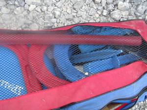 lot 32 image: spalding multi game set includes, kids horse shoes