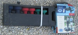 lot 36 image: dumbell set plus walking set