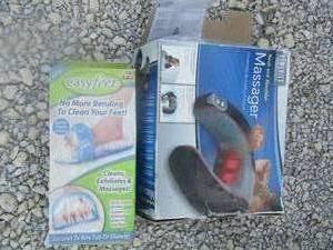 lot 39 image: easy feet shoe souls- neck massager