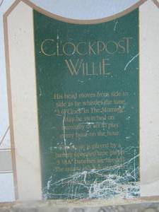 lot 49 image: clock post willie in original box