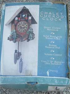 lot 56 image: chalet cuchoo clock box has minor damage