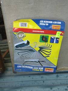 lot 92 image: hex key wrench set