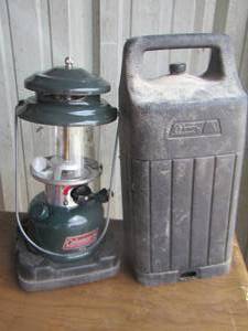 lot 120 image: Coleman lantern with carry case